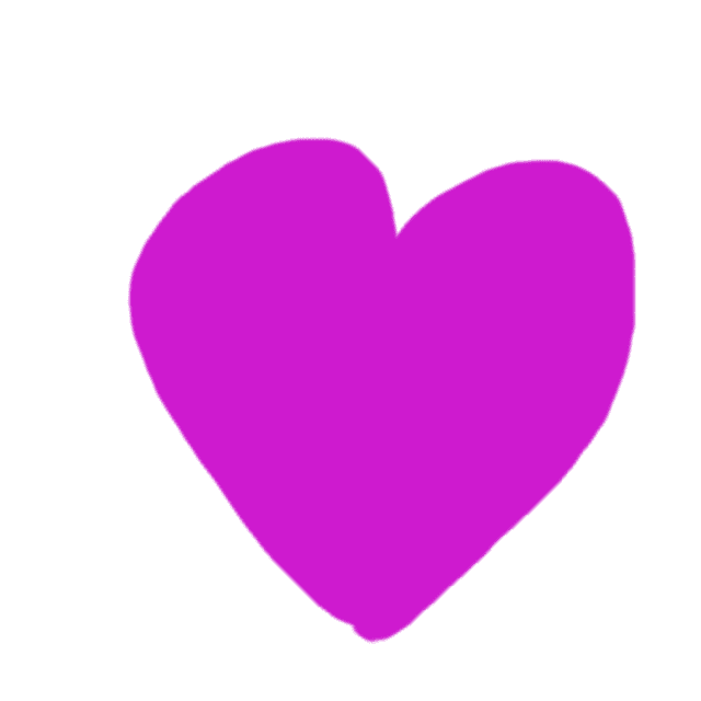 A very very lazy drawing of a pink heart