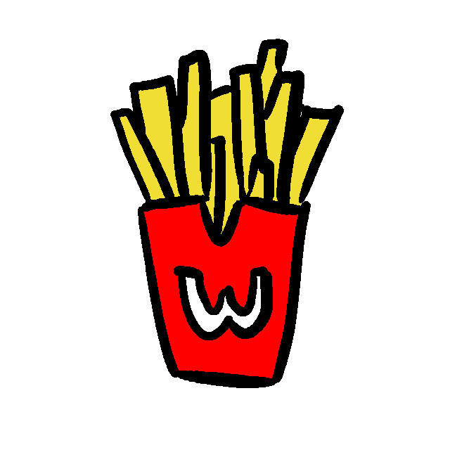A Bad Drawing of some WcDonald's French Fries
